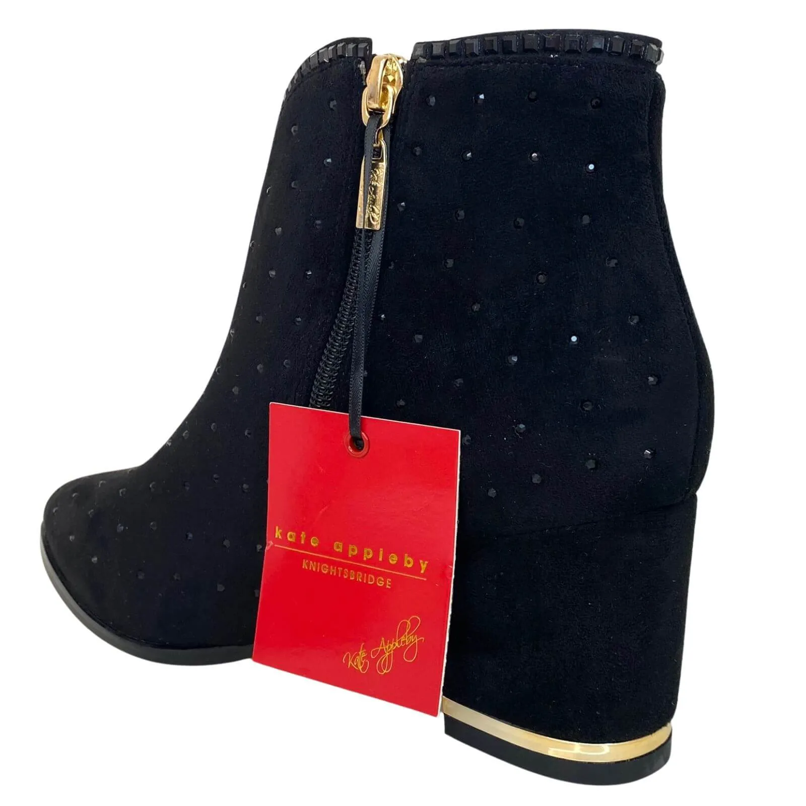 Kate Appleby Tynan Sparkly Pointed Toe Boots - Black