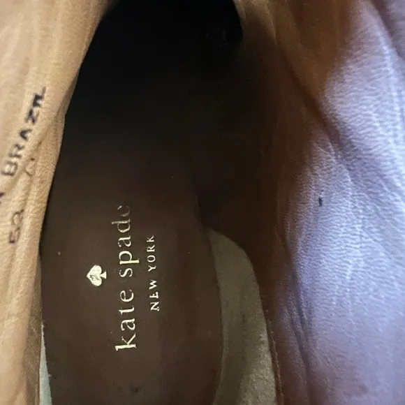 Kate Spade Camel Leather/Suede Luckie Ankle Boot Women’s Size 7