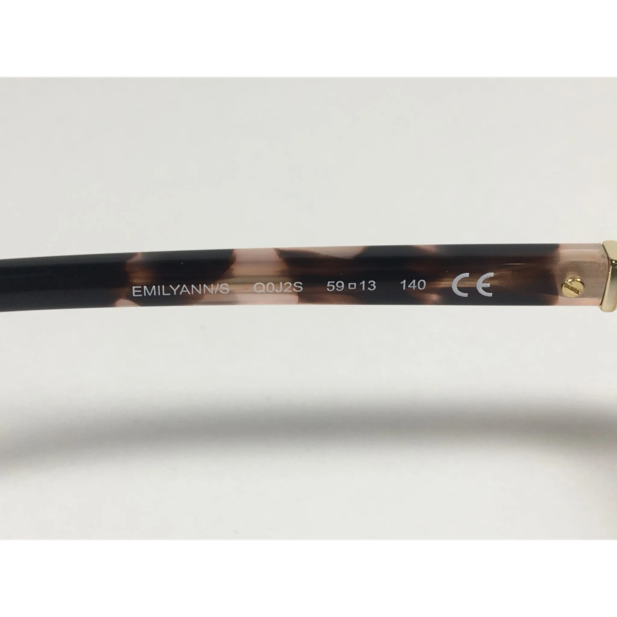Kate Spade Pilot Sunglasses Light Gold Havana Tortoise Frame Pink Lens EMILYANN/S Q0J2S