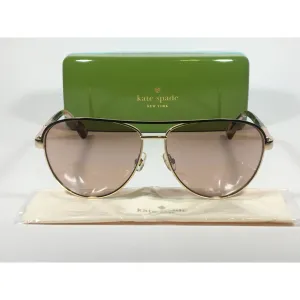 Kate Spade Pilot Sunglasses Light Gold Havana Tortoise Frame Pink Lens EMILYANN/S Q0J2S