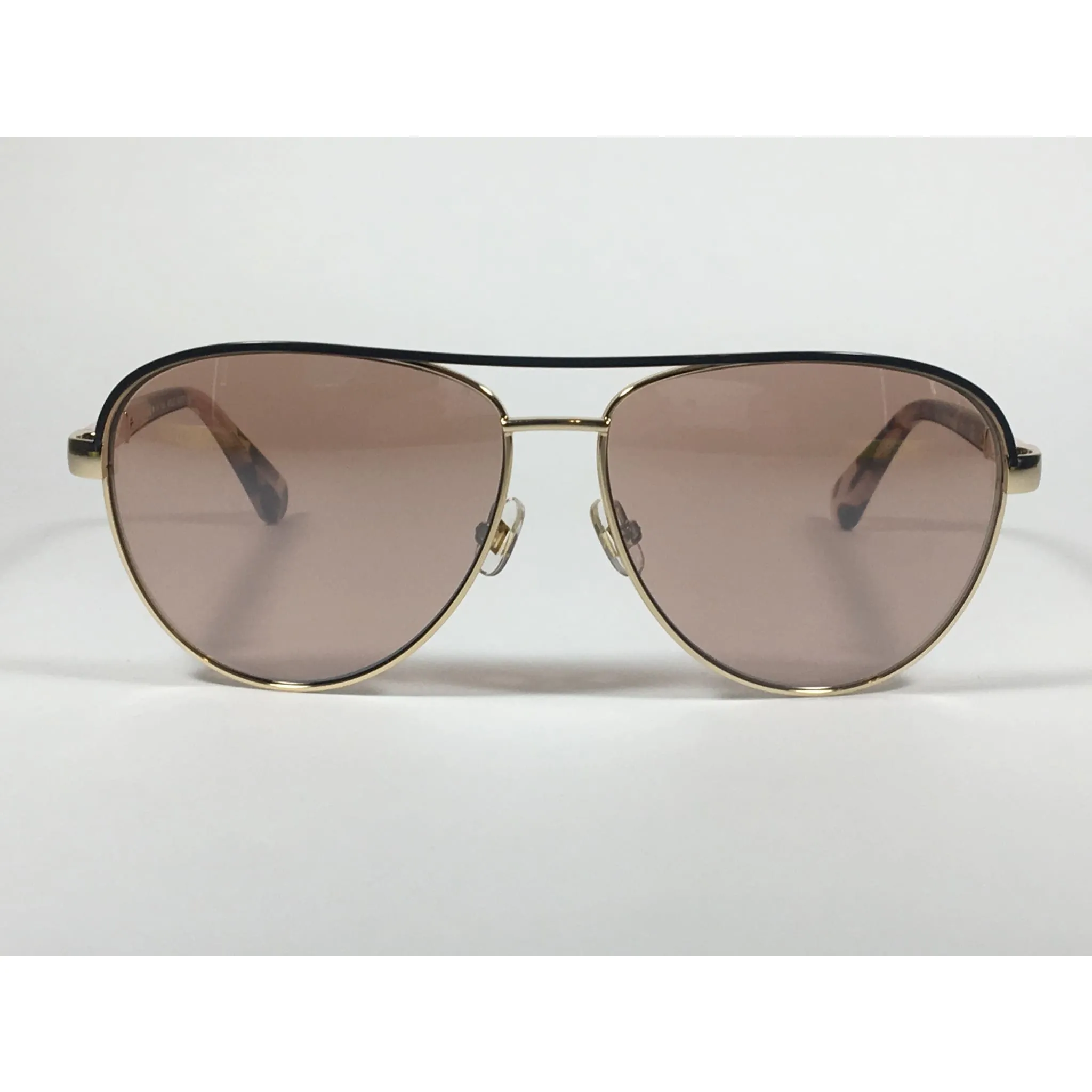Kate Spade Pilot Sunglasses Light Gold Havana Tortoise Frame Pink Lens EMILYANN/S Q0J2S