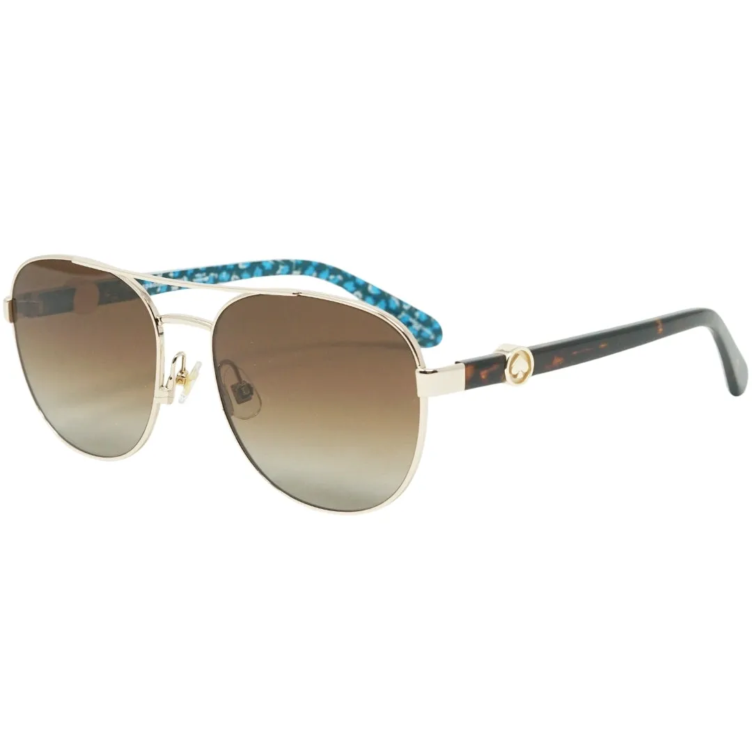 Kate Spade Womens Raglan/G/S 006J LA Sunglasses Gold