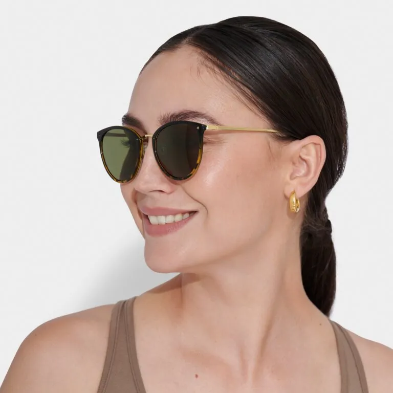 Katie Loxton Gradient Black Tortoiseshell Santorini Sunglasses