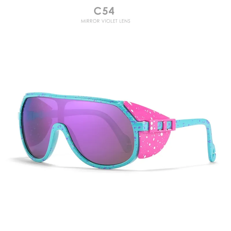 KDEAM One Piece Shape Polarized Sunglasses with Detachable Windproof  Shield