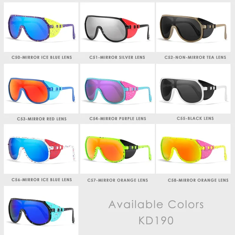 KDEAM One Piece Shape Polarized Sunglasses with Detachable Windproof  Shield