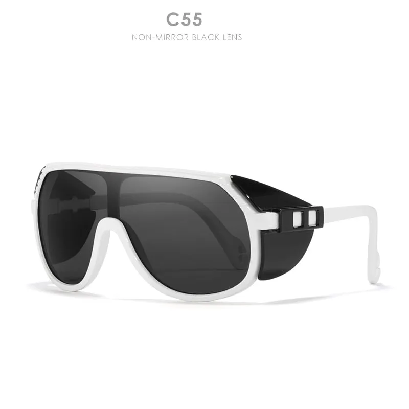 KDEAM One Piece Shape Polarized Sunglasses with Detachable Windproof  Shield