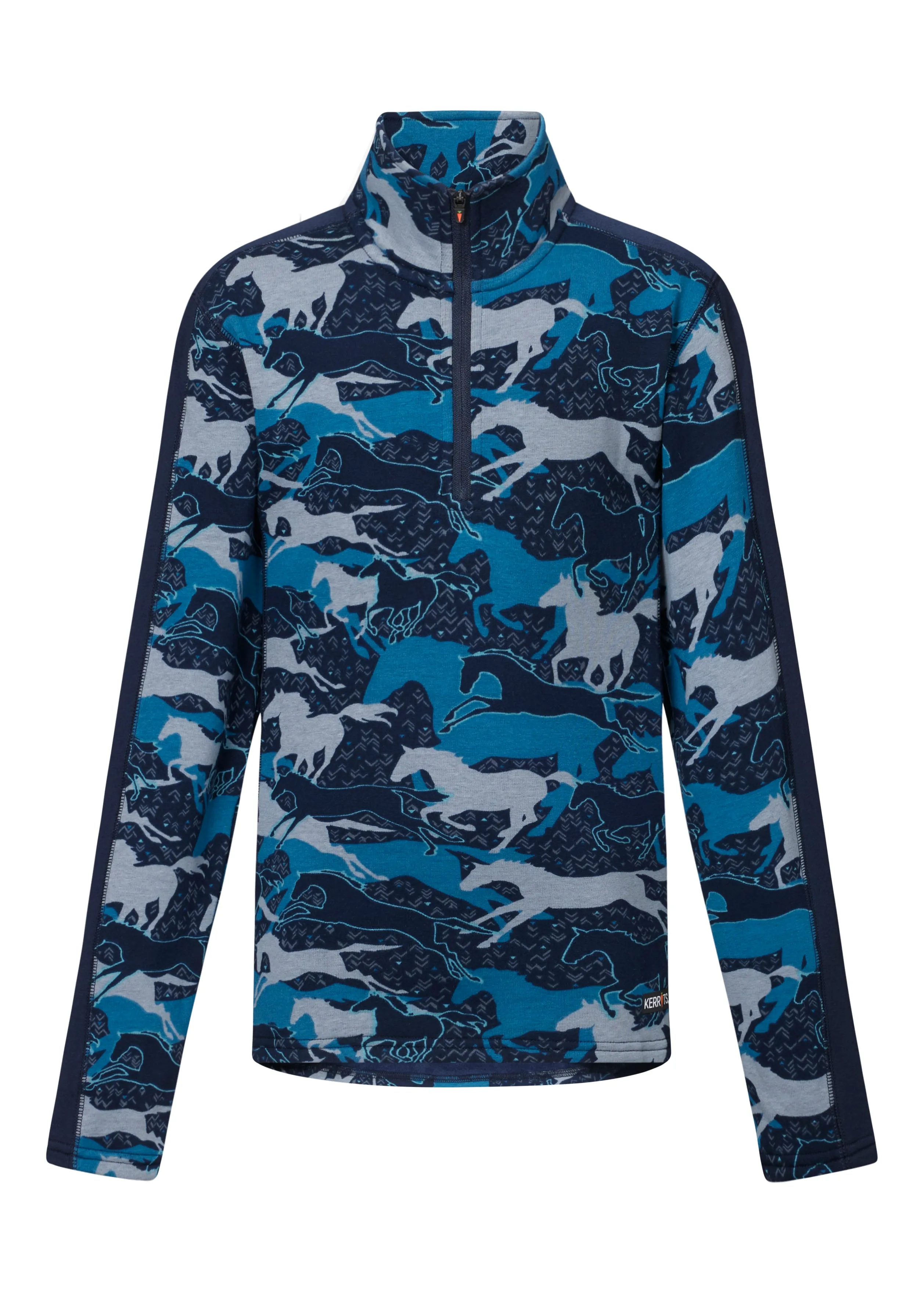Kerrits Kids Plush Printed Fleece Half Zip Top
