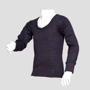 KIDS charcoal black EziFit Full Sleeves Warmer Shirt