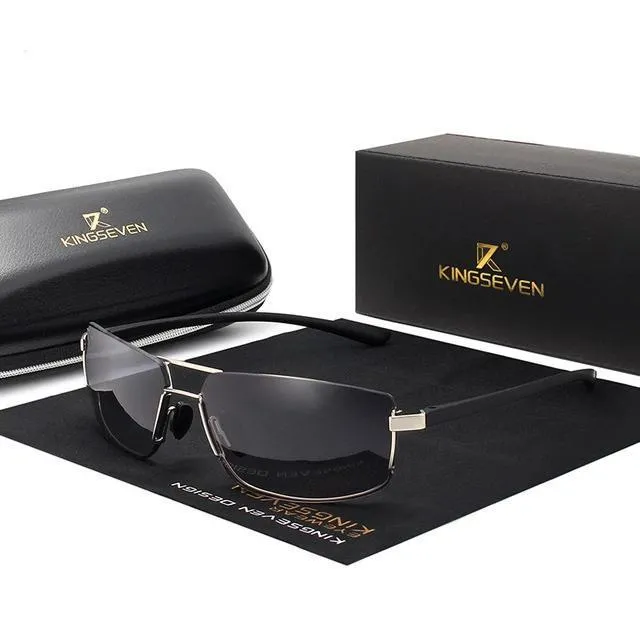 KINGSEVEN Rectangular Frame Driving Sunglasses for Men