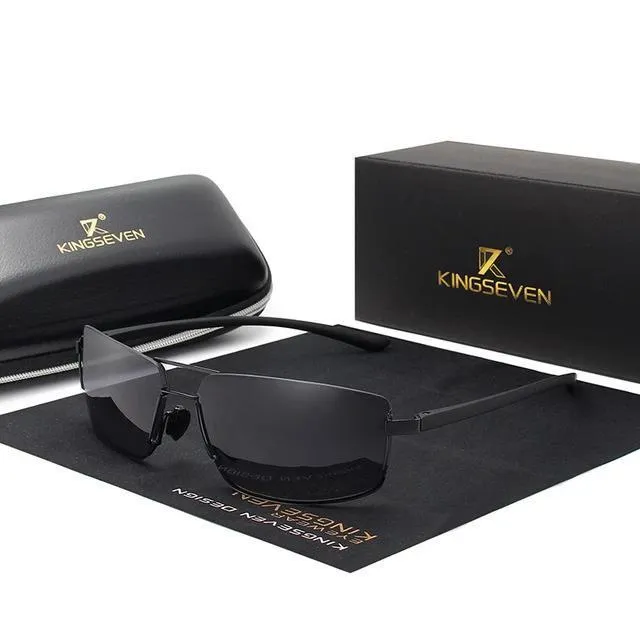 KINGSEVEN Rectangular Frame Driving Sunglasses for Men