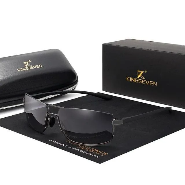 KINGSEVEN Rectangular Frame Driving Sunglasses for Men