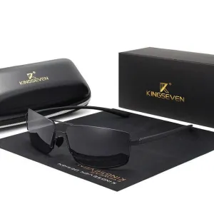 KINGSEVEN Rectangular Frame Driving Sunglasses for Men
