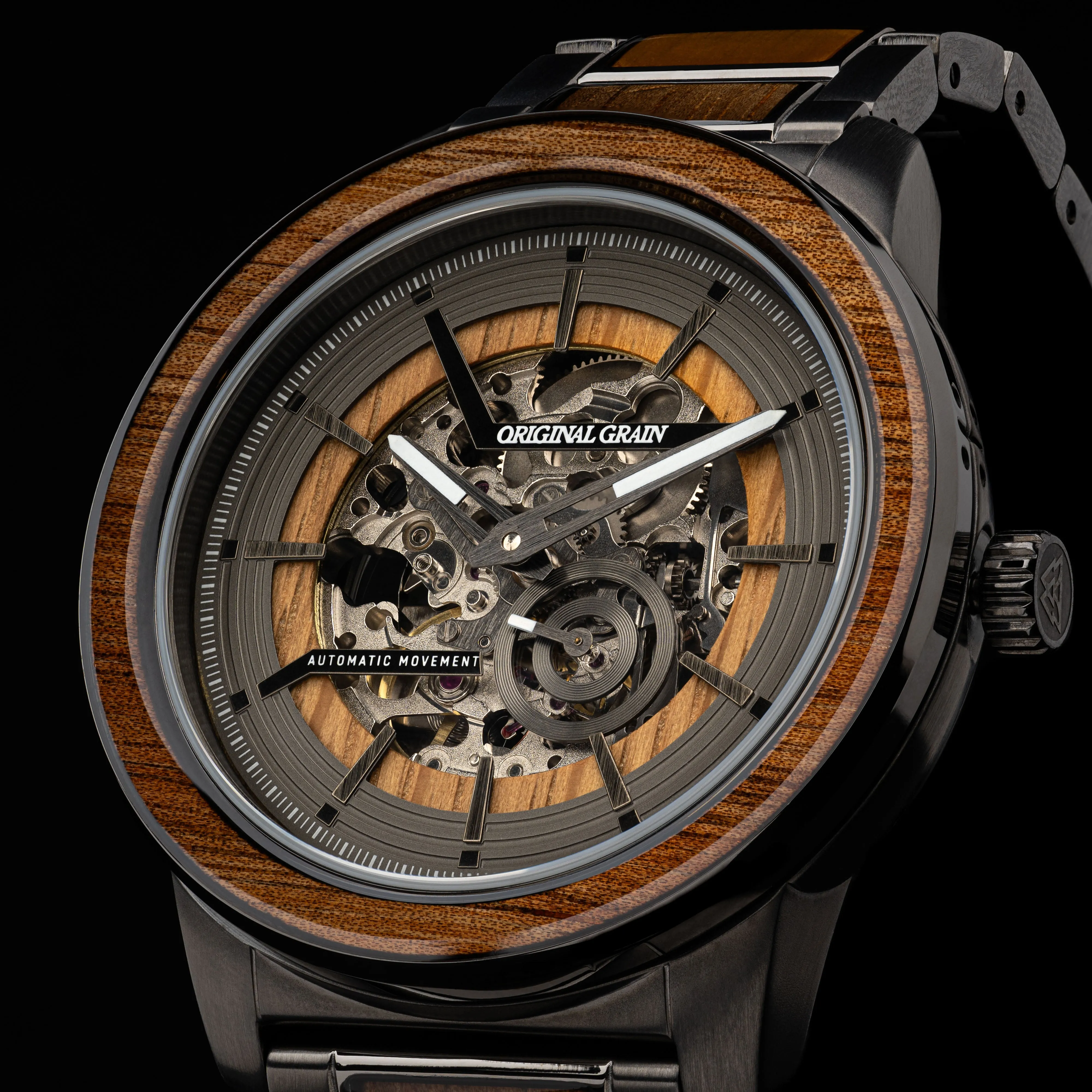 Koa Gunmetal Barrel Automatic 46mm