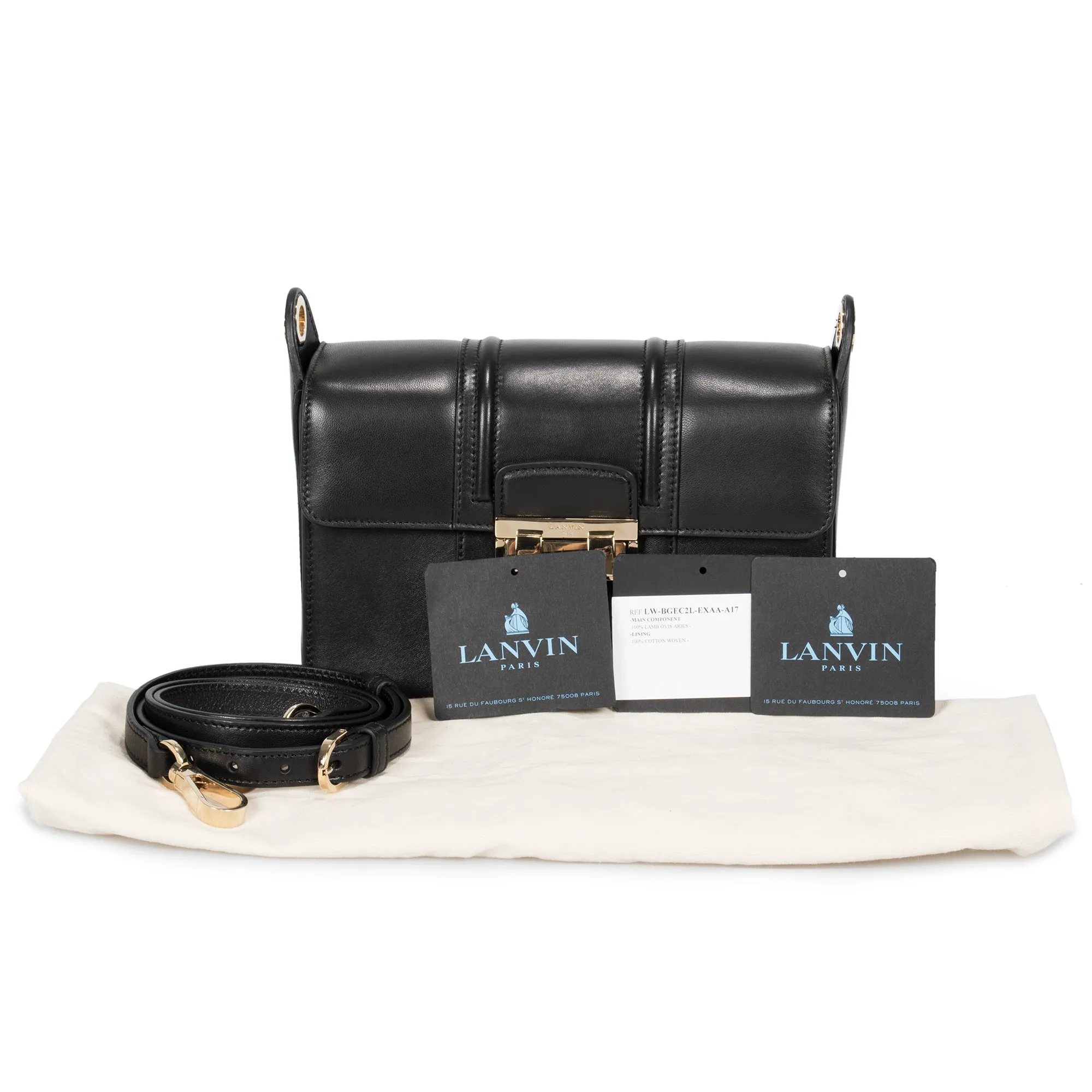 Lanvin Small Black Jiji Shoulder Bag
