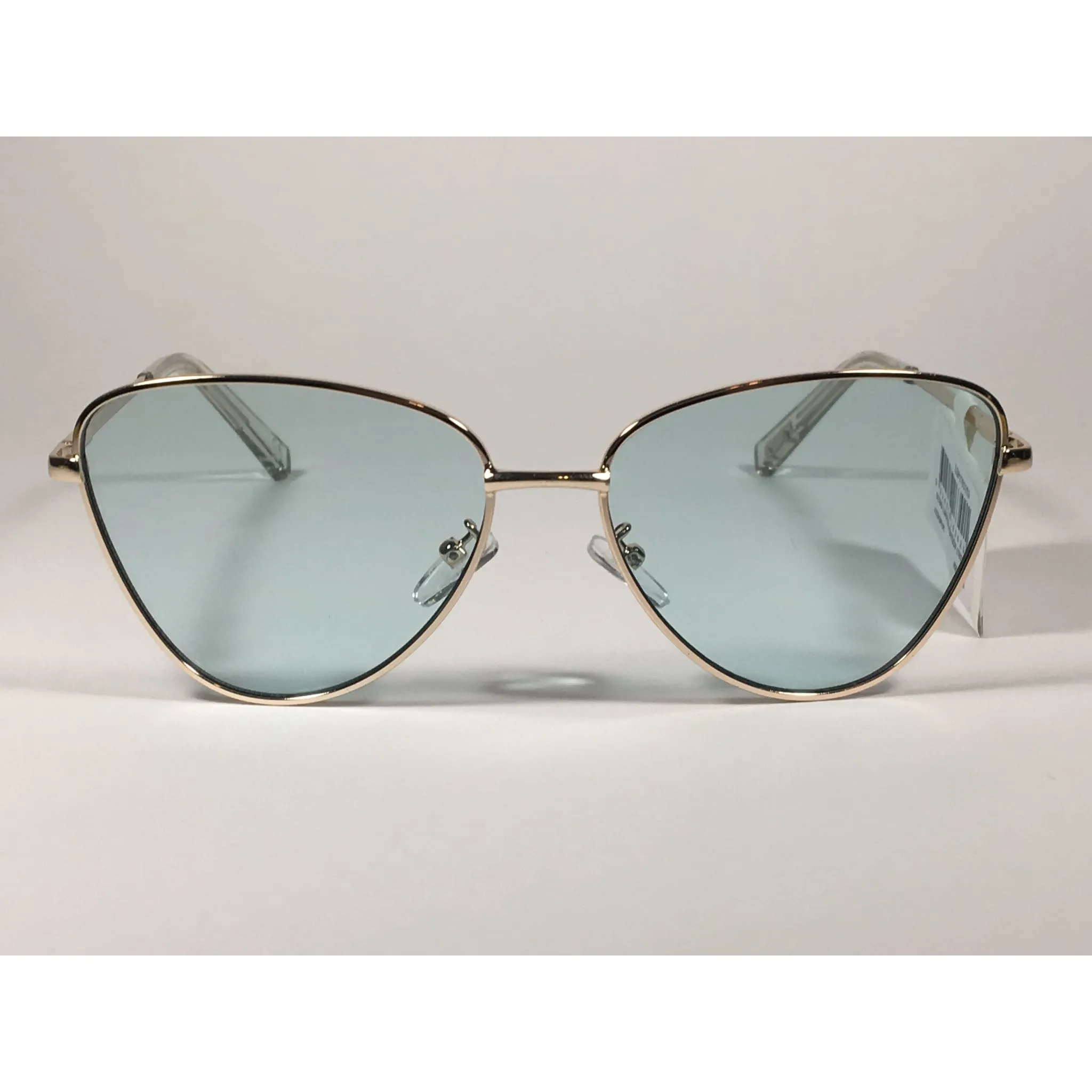 Le Specs Echo Limited Butterfly Cat Sunglasses Gold Frame Mint Blue Green Lens LSP1702153