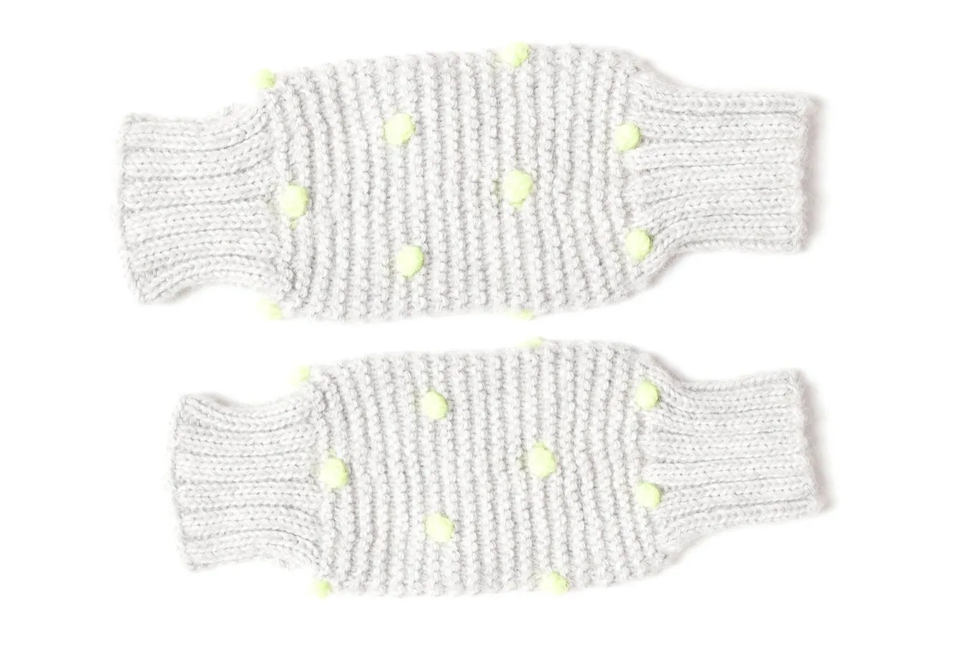 Leg/Arm Warmers Grey w/ Neon Dots