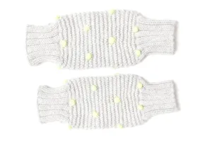 Leg/Arm Warmers Grey w/ Neon Dots