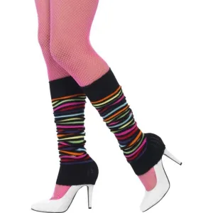 Legwarmers - Neon with Black Stripe