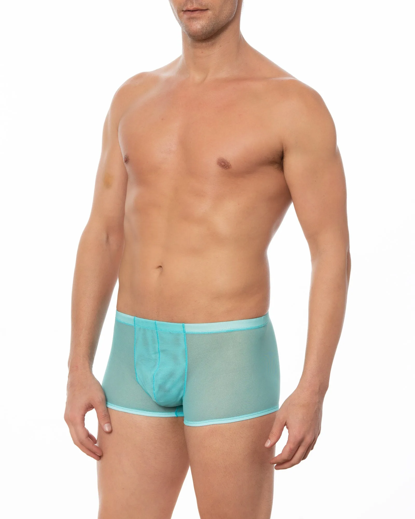 Lemon Yellow - GRANT Sheer Mesh Boxer Brief