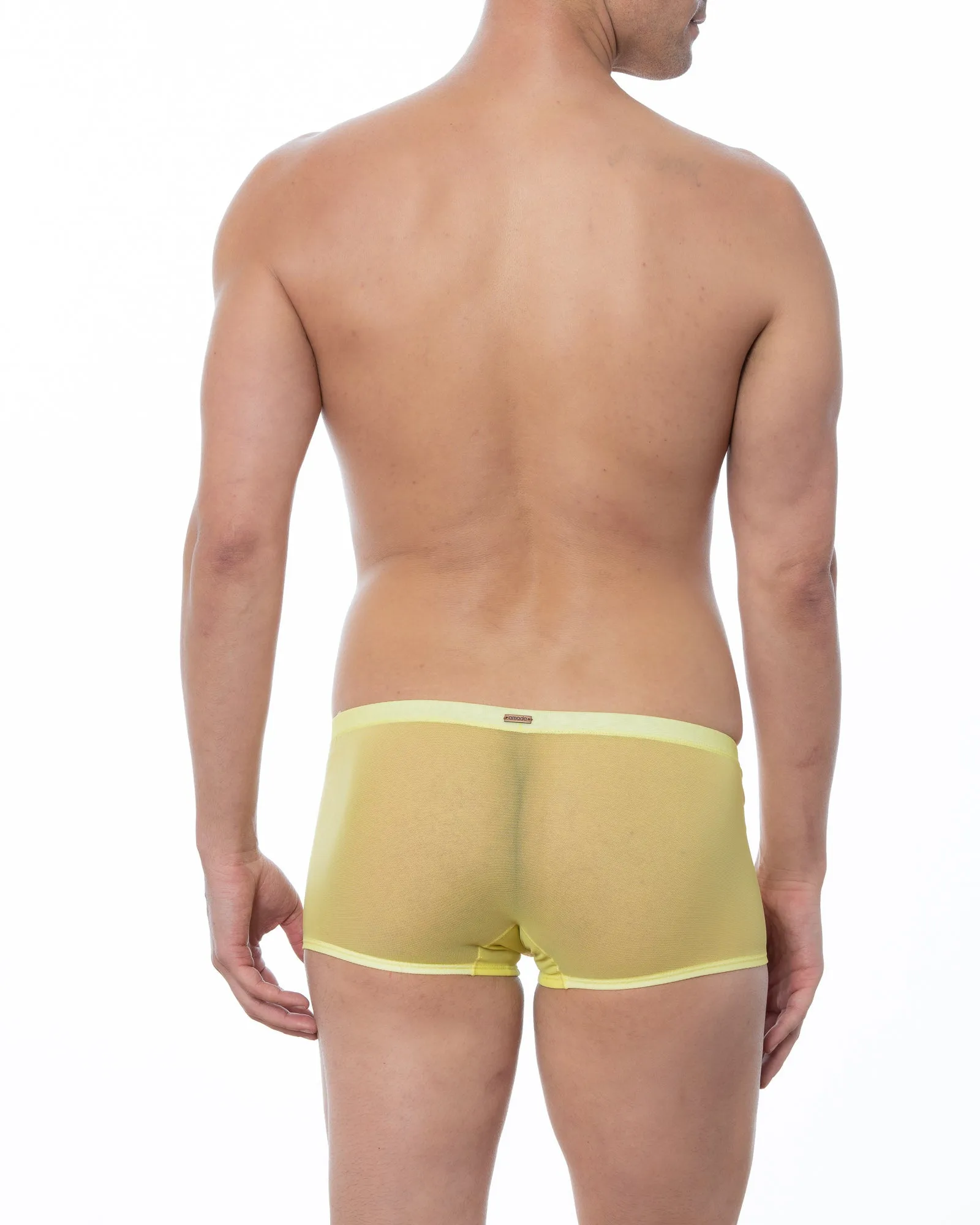 Lemon Yellow - GRANT Sheer Mesh Boxer Brief