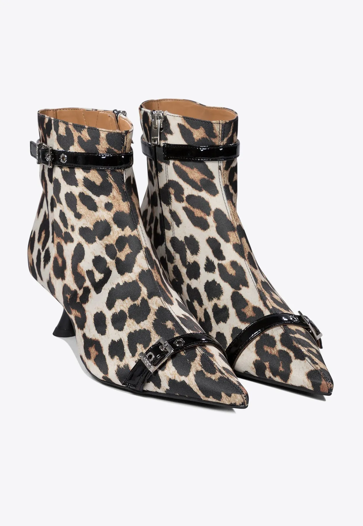 Leopard Print Ankle Boots