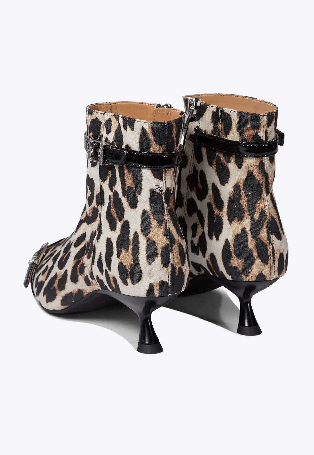 Leopard Print Ankle Boots