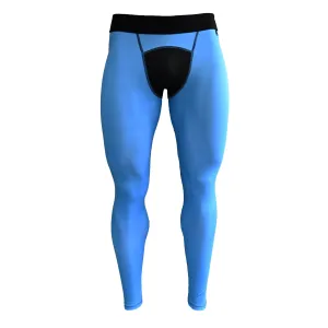 Light Blue Compression Tights | Elite Athletic Gear