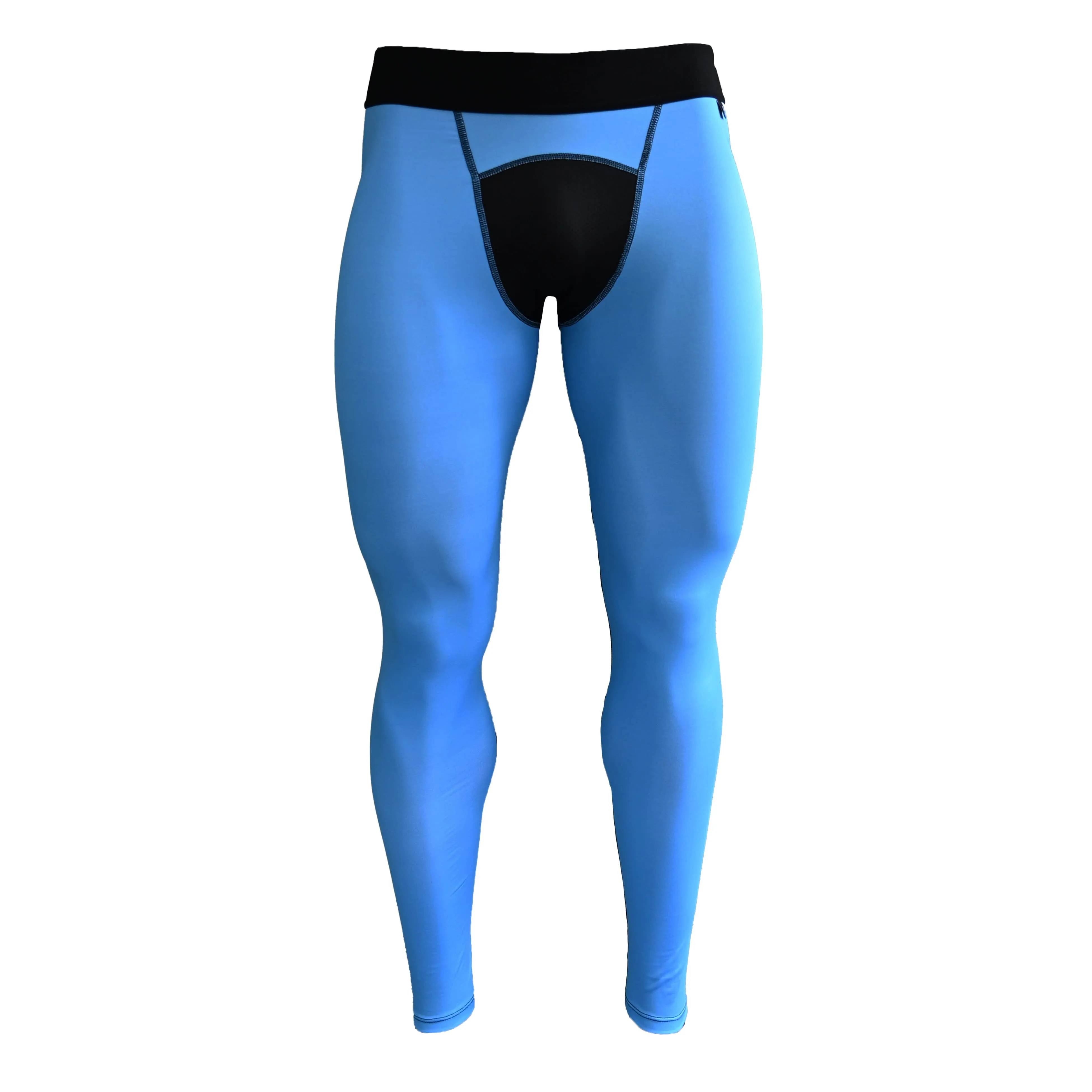 Light Blue Compression Tights | Elite Athletic Gear