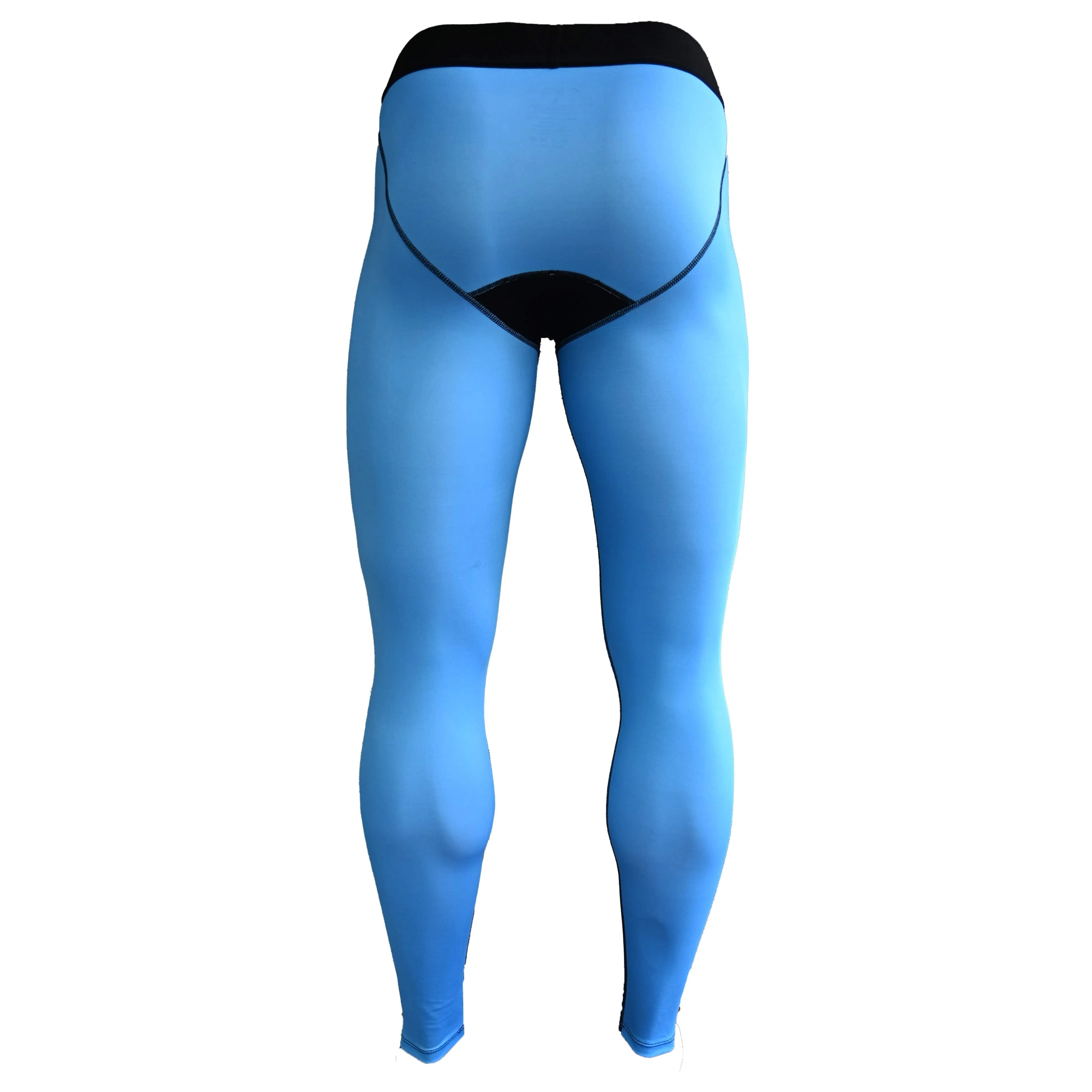 Light Blue Compression Tights | Elite Athletic Gear