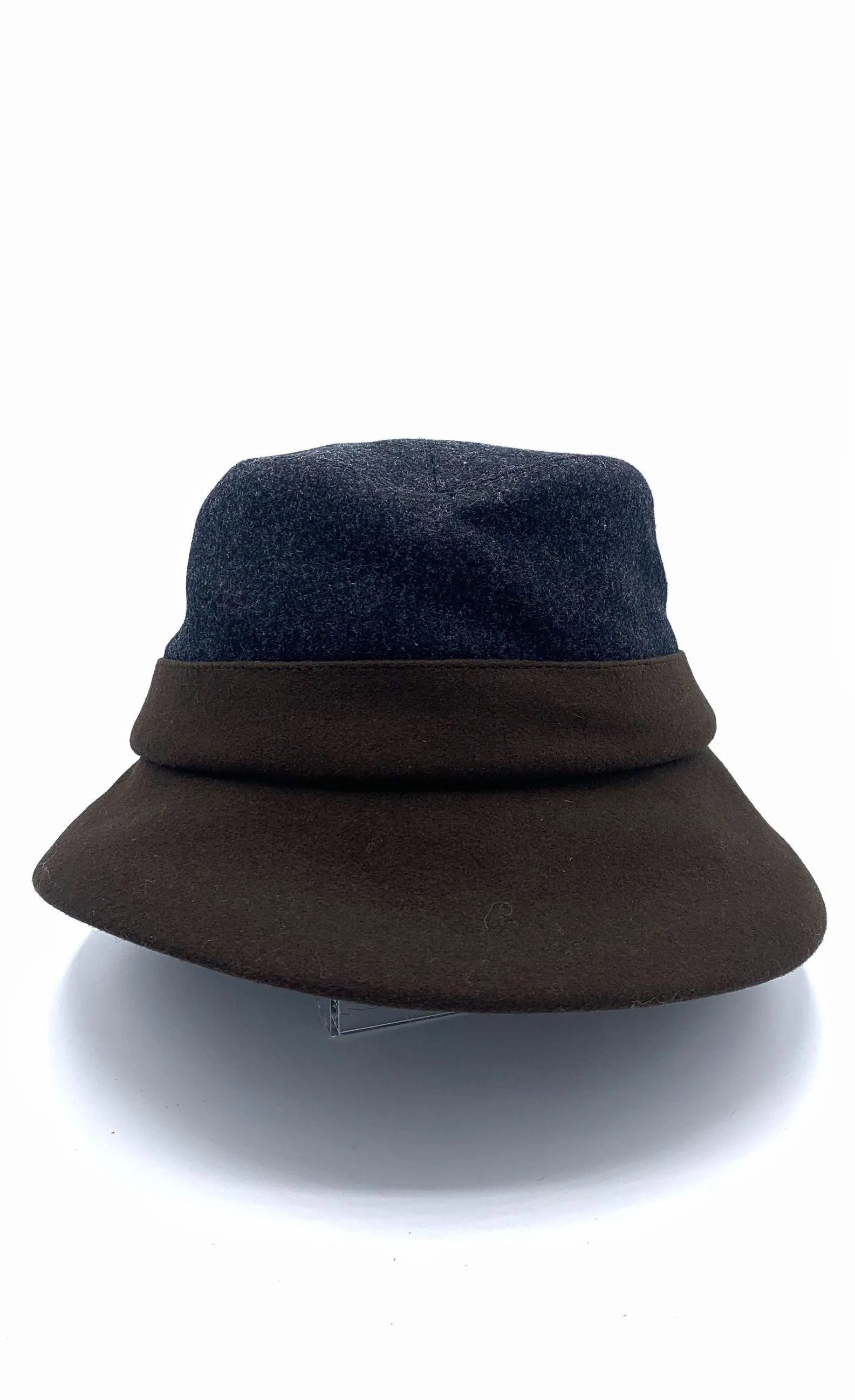 Lillie & Cohoe Midnight/Brown Wool Classic Alexa Hat