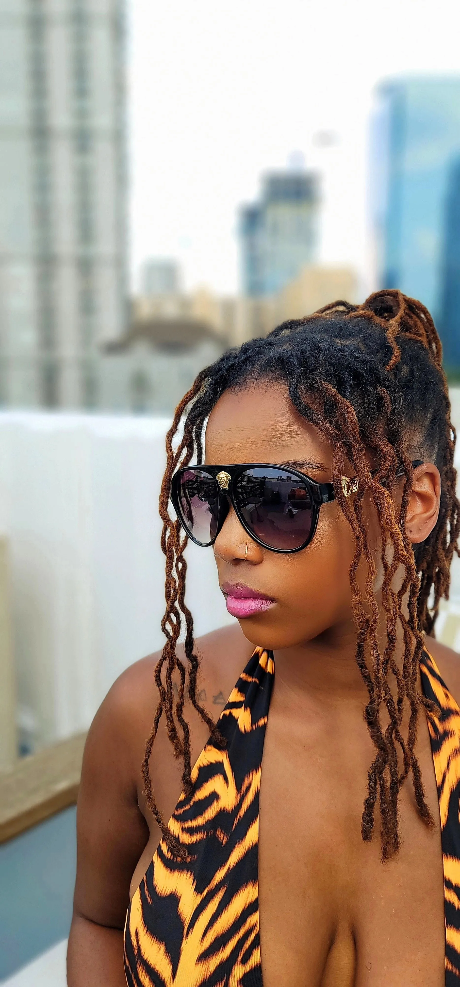 LIONESS SUNGLASSES with gold trim (sold out)