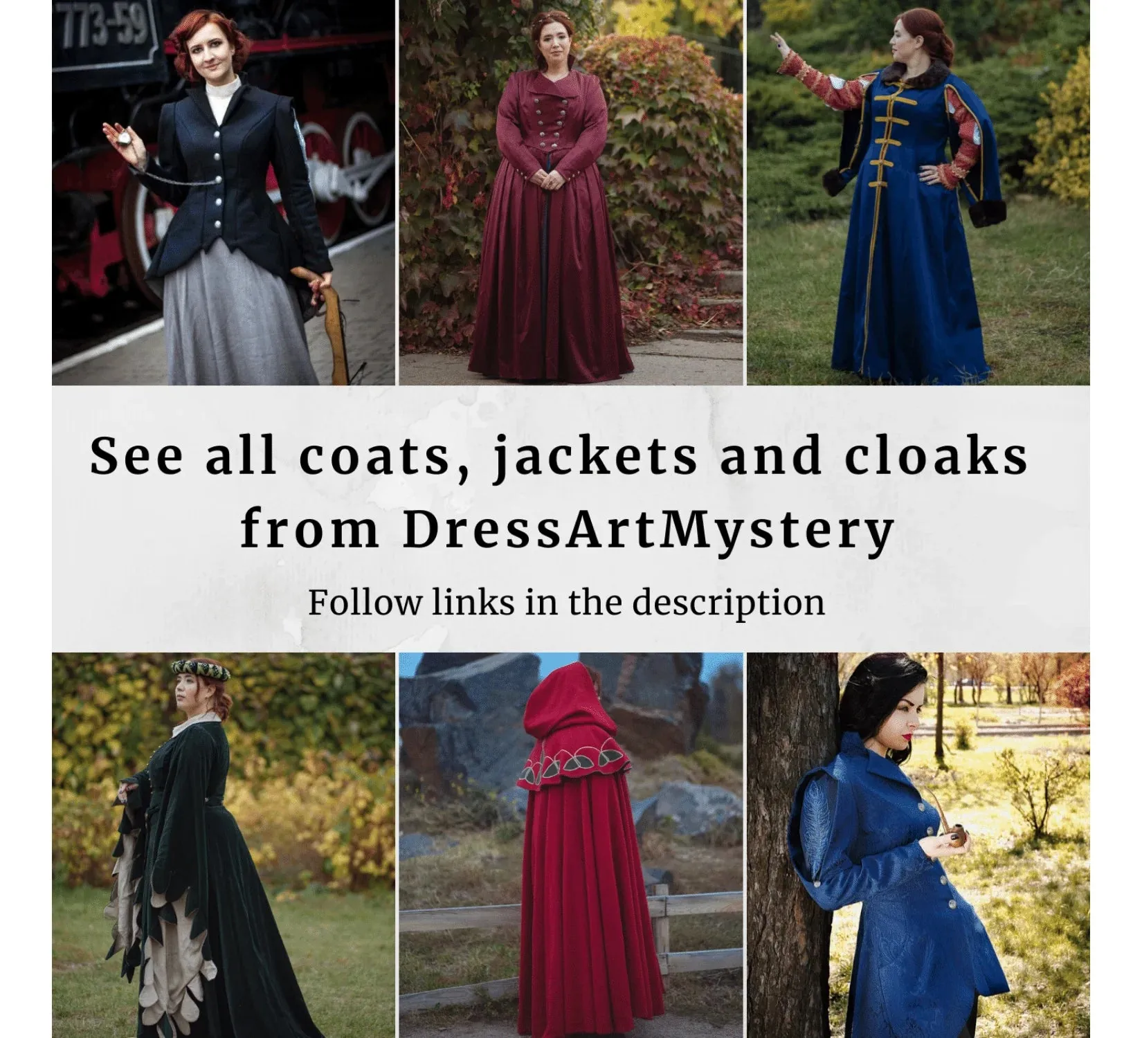Long wool cloak with pockets and arm slits