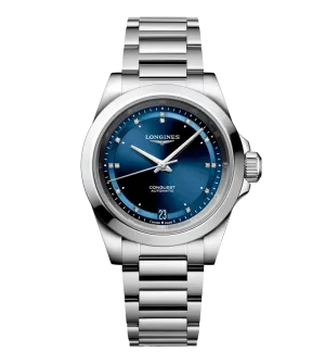 Longines Conquest 34mm Watch with Diamonds