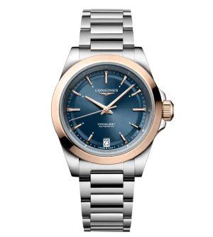 Longines Conquest 34mm Watch with Midnight Blue Dial