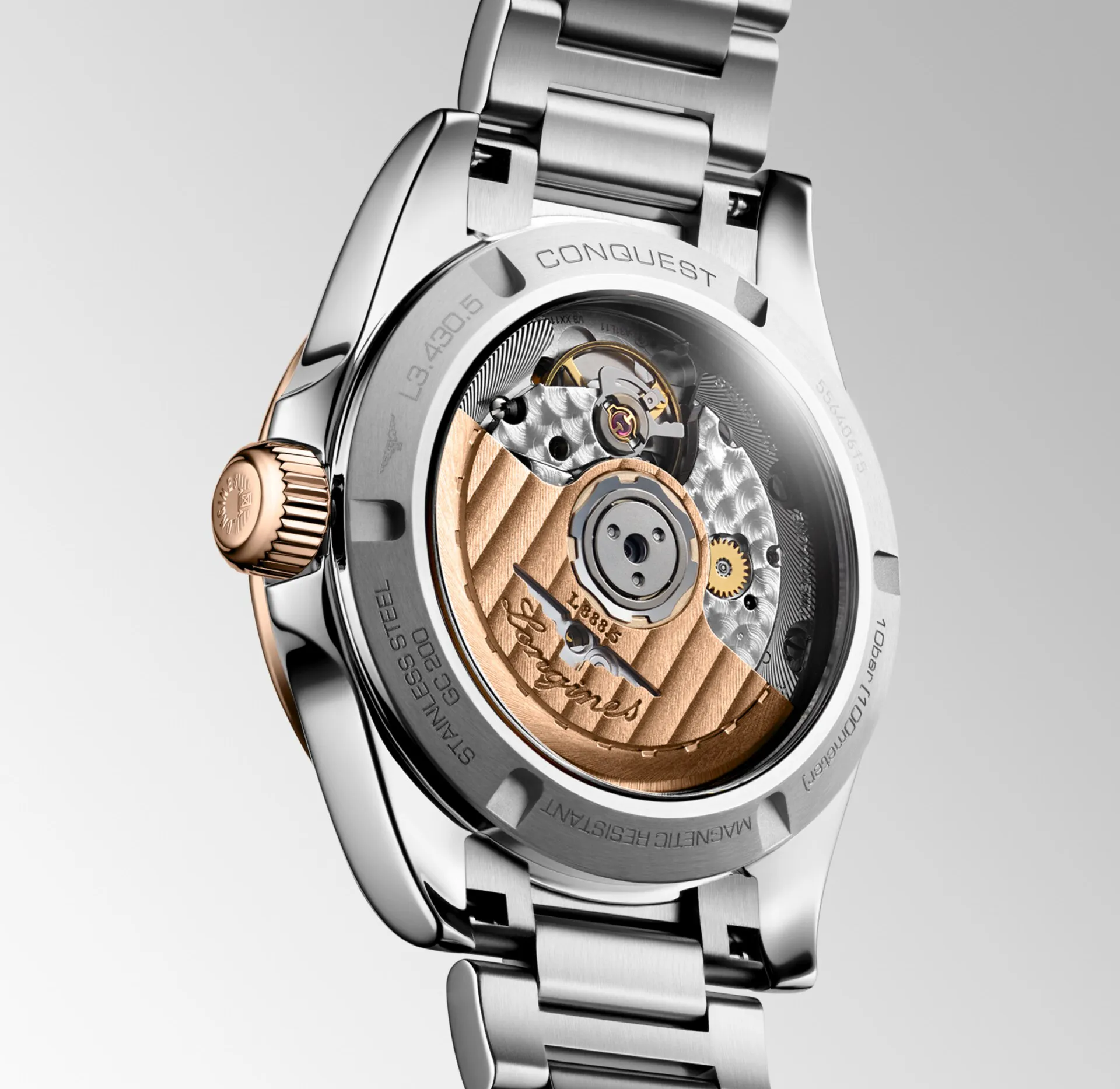 Longines Conquest 34mm Watch with Purple Dial