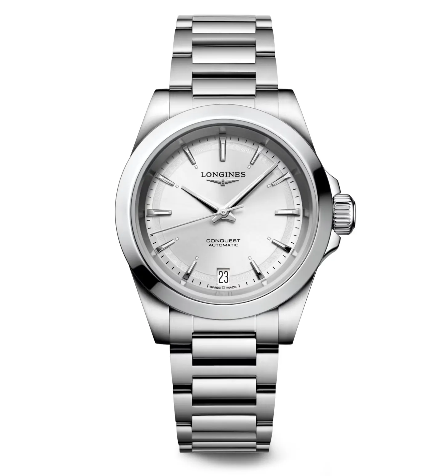 Longines Conquest 34mm Watch with Stainless Steel Bracelet