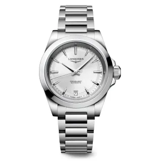 Longines Conquest 34mm Watch with Stainless Steel Bracelet