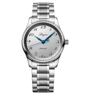 Longines Master 34mm Watch with Blued Steel Hands