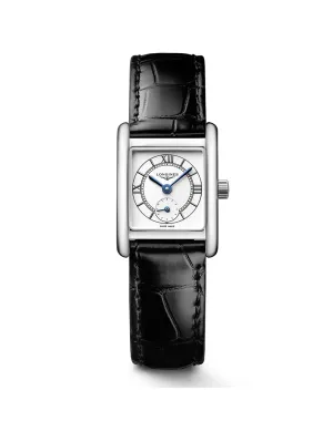 Longines Mini DolceVita 29mm Watch with Black Alligator Strap