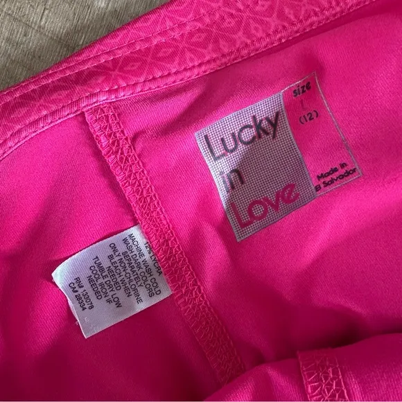 Lucky in Love Tennis Shirt and Skirt Set