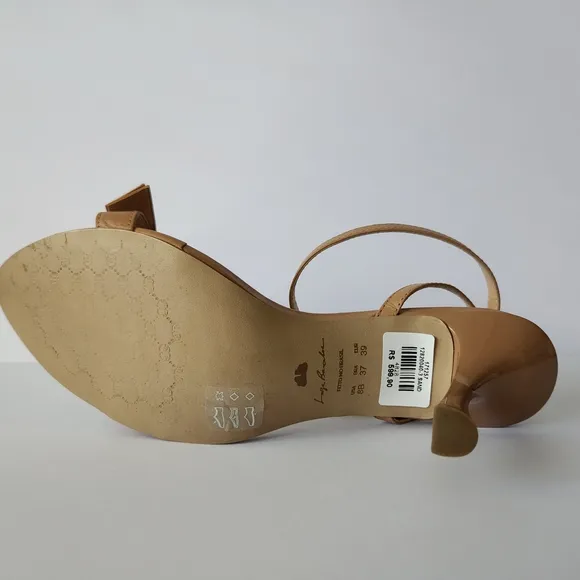 LUIZA BARCELOS Tan Heels For Women with Ankle Strap Size 8