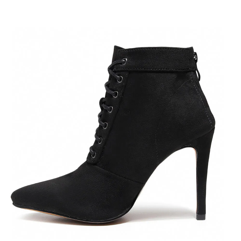 Madina - Black Vegan Suede - Street Sole