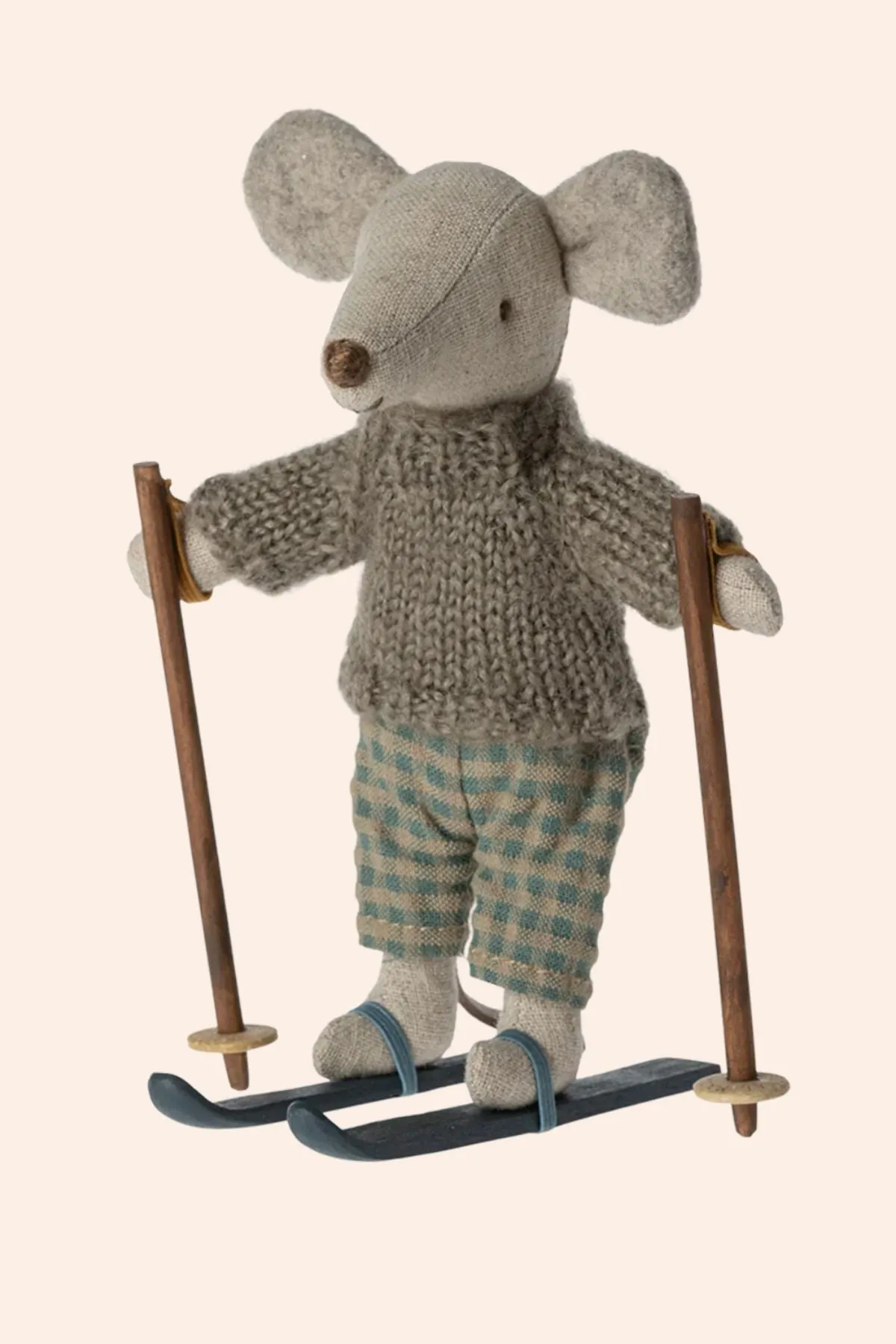 Maileg - Winter Mouse With Ski Set - Big Brother