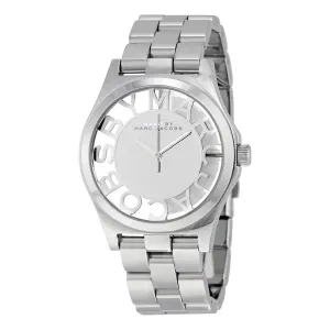 Marc by Marc Jacobs Henry Skeleton Silver Dial Stainless Steel Ladies Watch MBM3205