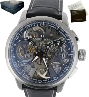 Maurice Lacroix ML Masterpiece Skeleton Chronograph Squelette Skeletal MP 7128