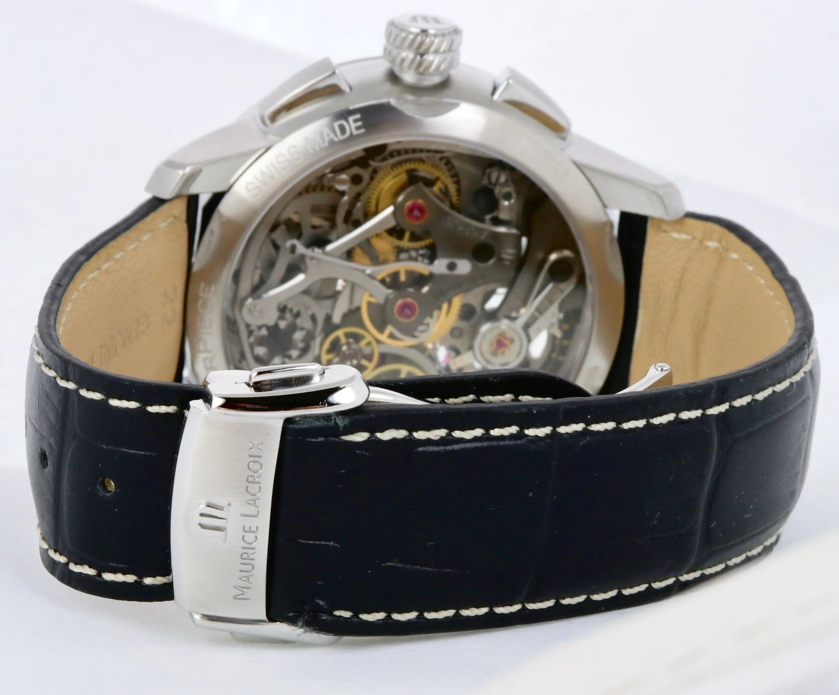 Maurice Lacroix ML Masterpiece Skeleton Chronograph Squelette Skeletal MP 7128