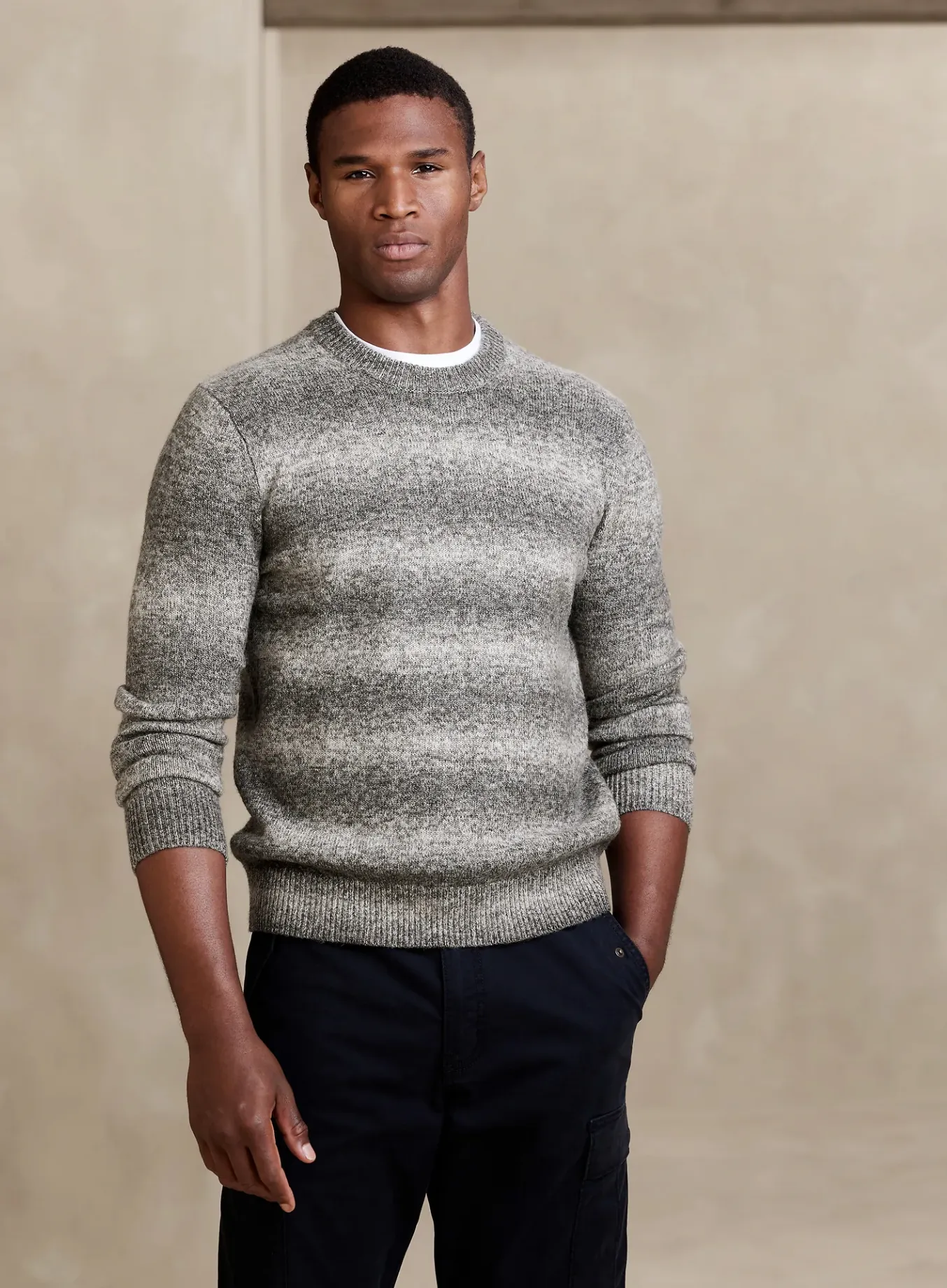 Men Gradient Sweater
