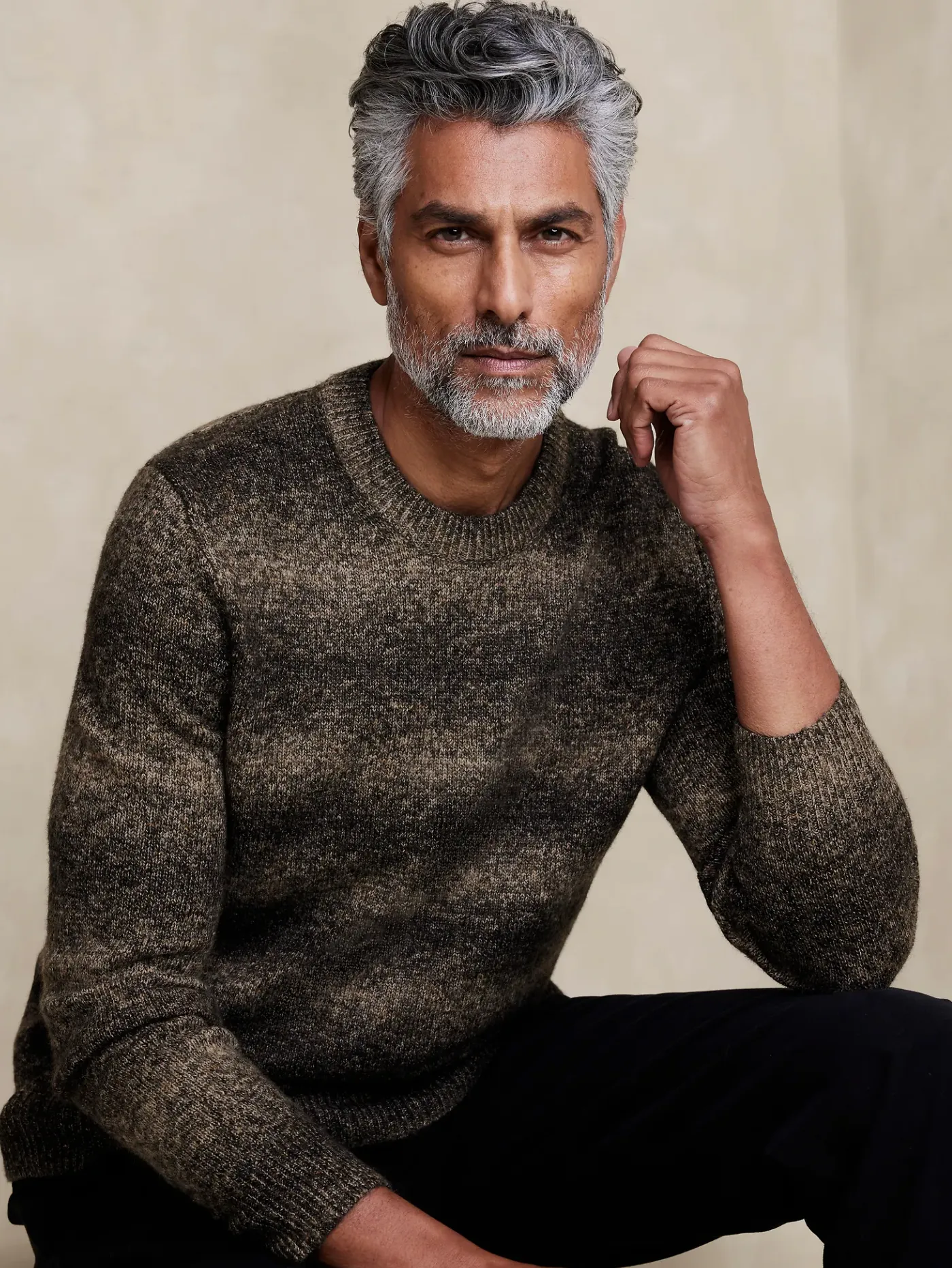 Men Gradient Sweater