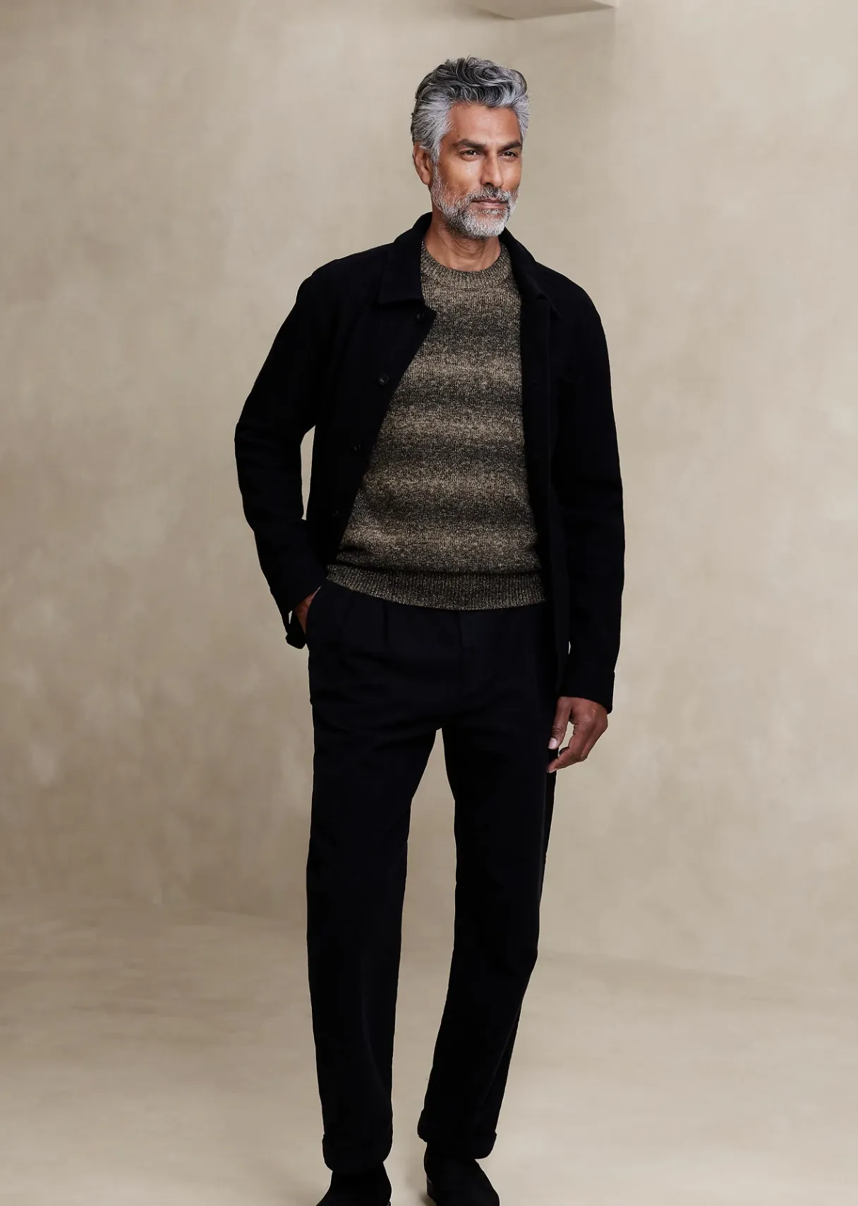 Men Gradient Sweater