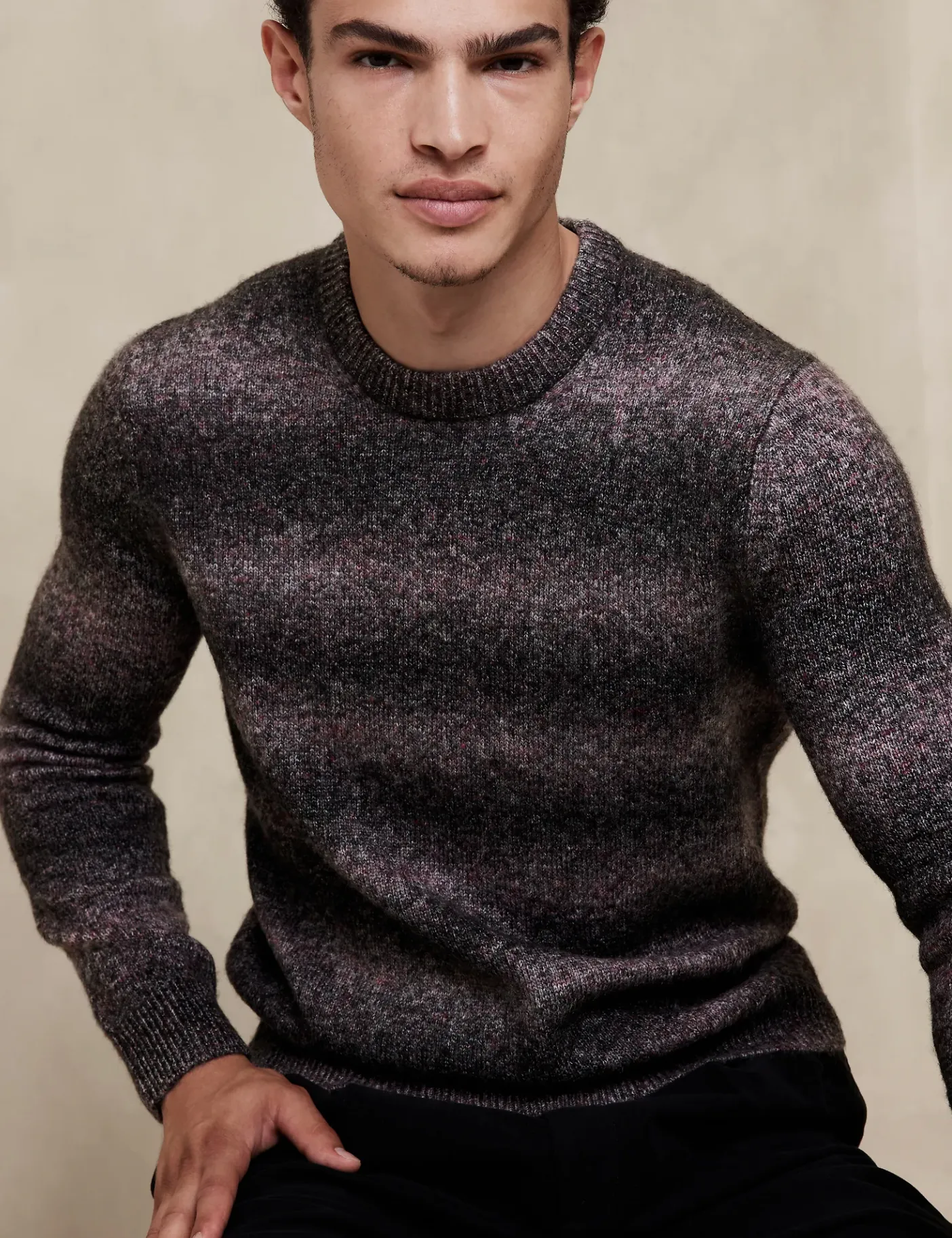 Men Gradient Sweater